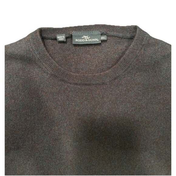 Rodd & Gunn CrewneckSweater Men Small Green Merino Wool Cashmere Knit Pullover - Picture 5 of 8
